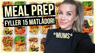 MEAL PREP  fyller 15 matlådor [upl. by Acirt]