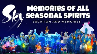 ALL Seasonal Spirit Locations and Memories  sky children of the light  Noob Mode [upl. by Shaine]