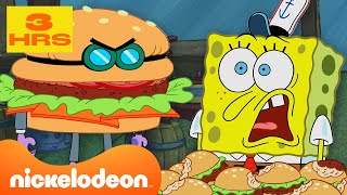 SpongeBob  La MIGLIORE compilation del Krusty Krab in SpongeBob 🍔  3 ore  Nickelodeon Italia [upl. by Nlocnil]