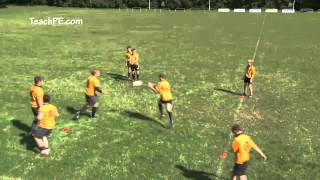 Rugby Drills  Passing Drill  Progression 3 [upl. by Anaeg237]