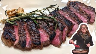 How to Make Tagliata Italian Sliced Steak with Arugula  Rachael Ray [upl. by Esserac]