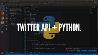 Live Tweets with Python  Twitter Streaming API and Tweepy Library [upl. by Adnarahs]