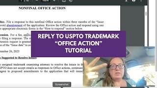 How to Reply to USPTO Office Action  Tutorial  Follow Along  Trademarks [upl. by Nesnah]