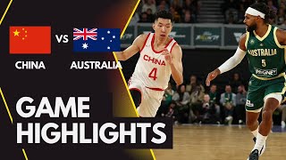 AUSTRALIA VS CHINA  Basketball Friendly Game  Full Highlights  July 22024 [upl. by Weslee]