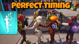 Fortnite Perfect Timing  Frolic Emote 🧡 [upl. by Hoon]