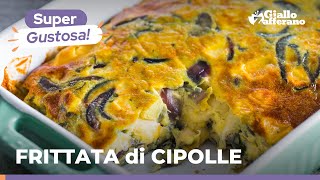 FRITTATA di CIPOLLE al FORNO il secondo perfetto per una cena veloce Ricetta sana e super gustosa [upl. by Yc]