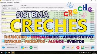 O MELHOR SISTEMA PARA ADMINISTRAR CRECHES GRATUITO COMPLETO E FÁCIL [upl. by Ikcin940]