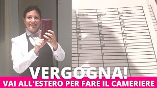 Vergogna Vai allestero a fare il cameriere  COME LAVORARE ALLESTERO [upl. by Nash]