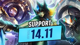 1411 Support Tier ListMeta Analysis  First Strike Dawncore Helia etc League of Legends [upl. by Tore554]