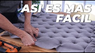 3 Simple Pasos para Crear un Cabecero de Cama Capitone que Impresiona [upl. by Rebna]