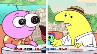 The Presidential Debate 2024 Portrayed by Smiling Friends [upl. by Sirdi74]