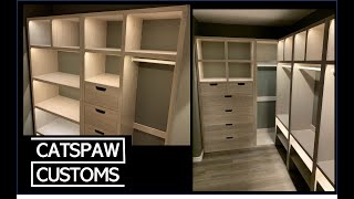 Custom BuiltIn Illuminated Closet [upl. by Mikiso476]