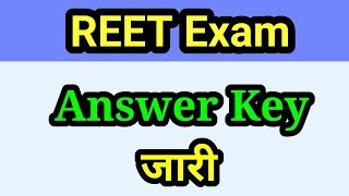 bser REET exam 2018 answer key released [upl. by Darrill]