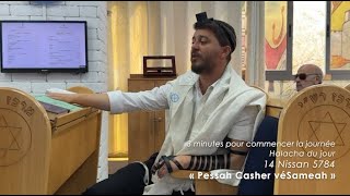 3MN DE TORAH POUR COMMENCER LA JOURNÉE  PESSAH CASHER VÉSAMEAH [upl. by Adnoek]