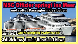 MSC Offizier springt ins Meer 🔴 Billig Kreuzfahrten sind zurück  AIDA NCL Carnival amp mehr News [upl. by Moneta]