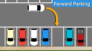 Forward Parking Step by StepHow to ParkHow to Park a Car carparking parking [upl. by Stringer]