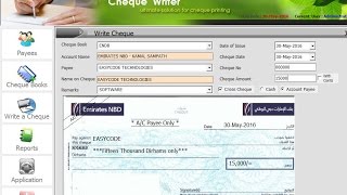 Easycode Cheque Writer [upl. by Dewhurst]