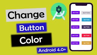 How to Change the Color of the Button in Android Studio 40  How to change button color 2023 [upl. by Wane]