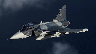 Saab  Gripen E NG amp Gripen C MultiRole Fighters Dual Flight 2160p [upl. by Soni]