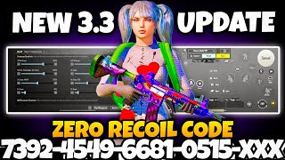 BGMI BEST 🔥 SENSITIVITY SETTINGS  BGMI SENSITIVITY CODE TODAY  BGMI ZERO RECOIL SENSITIVITY CODE [upl. by Assenev]