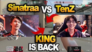 TenZ vs sinatraa in rank TenZ is back VALORANT [upl. by Zeuqram984]