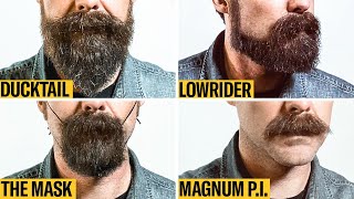 8 Facial Hair Styles on One Face From Full Beard to Clean Shaven  GQ [upl. by Essinger]