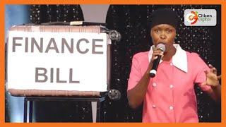 Awinja presents her ‘Finance Bill’ to President Ruto at State House Nairobi [upl. by Leahplar337]