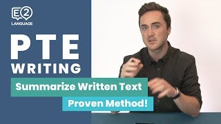 PTE Writing Summarize Written Text  Learn the Proven Method [upl. by Vittoria]