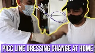 PICC LINE DRESSING CHANGE AT HOME  CYSTIC FIBROSIS [upl. by Nathanial935]