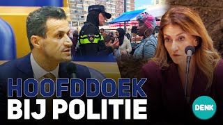 Farid Azarkan DENK Gaat minister Yeşilgöz aftreden als agent hoofddoek mag dragen [upl. by Haywood]