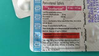 Anafortan Tablets Uses in Hindi  Camylofin dihydrochloride and Paracetamol Tablets [upl. by Lukash]