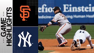 Giants vs Yankees Game Highlights 33023  MLB Highlights [upl. by Yentruoc257]