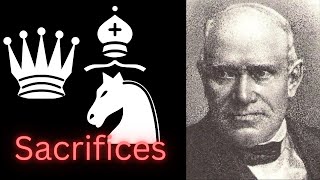 Sacrifice     Adolf Anderssen chess game [upl. by Seana]