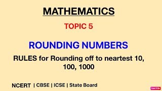 ROUNDING NUMBERS Round off to 101001000Round off to nearest Place valueEASY STEPS Grade 310 [upl. by Delphina]