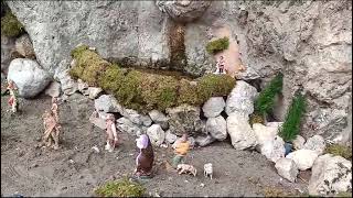 Positano la bellezza del Presepe della grotta di Fornillo dedicato a Mastro Geppino [upl. by Akirdnuhs]