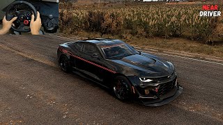 CAMARO EXORCIST HENNESSEY  Forza Horizon 5  Steering Wheel Gameplay [upl. by Jessalin]