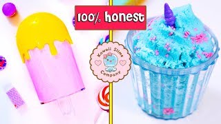 100 HONEST Famous Instagram Slime Shop Review Kawaii Slime Company Package Unboxing [upl. by Atinniuq]