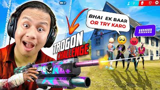 बेकार or Best  Trogon Only in Solo Vs Squad for Win 🫣 Tonde Gamer  Free Fire Max [upl. by Enyallij]