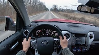 2019 Toyota Tundra SR5 Double Cab  POV Test Drive Binaural Audio [upl. by Douty]