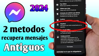 recupera mensajes de Messenger borrados antiguos [upl. by Ojaras729]