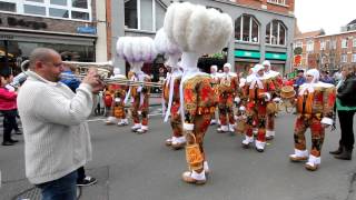 Gilles de Binche  Carnaval Leuven 28 april 2012 [upl. by Nosliw923]