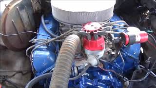 Hedman Hedder 76 F250 460 Install Start up Open Header [upl. by Annerb]