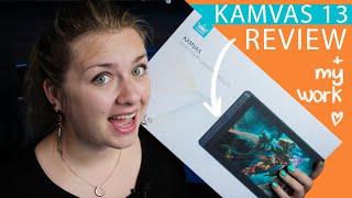 Huion Kamvas 13 Drawing Display Tablet  Review Unboxing Testing [upl. by Jansen]