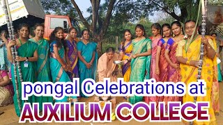 pongal celebrations at AUXILIUM COLLEGE Vellore Part 1 Video [upl. by Kelby140]