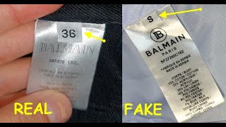 How to spot original Balmain blazer jacket Real vs Fake Balmain Paris jacket [upl. by Pelagias]