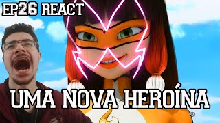 UMA NOVA HEROÍNA  Miraculous Ladybug Temporada 1 Episódio Volpina React [upl. by Cirek477]