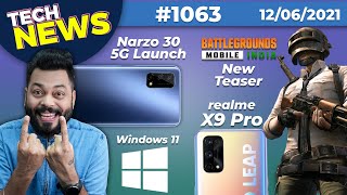 BGMI New Teaser realme Narzo 30 5G Launch Galaxy Z Fold 3 realme X9 Pro SpecsWindows 11TTN1063 [upl. by Attem607]