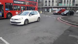 SCHOOL EXTRA T10 LJ08CWC on Route V289 in Lombard Roundabout to Purley Station [upl. by Ahsikrats174]