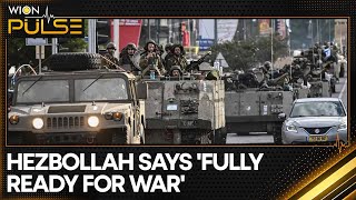 IsraelPalestine war Hezbollahs powerful military wing extends support to Hamas  WION Pulse [upl. by Karlis]