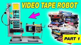 I built a VHS video tape robot like the one in Hackers 1995 [upl. by Ly]